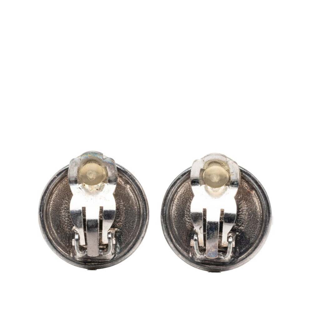 Chanel Cc Logo Clip-On Earrings Silver- #246739C67B - Picture 2 of 3